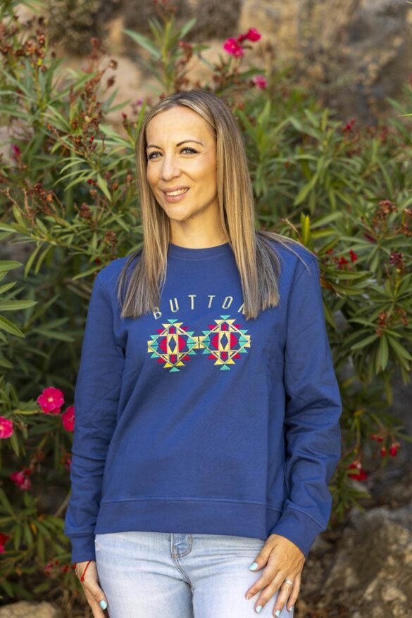 Urban Button SUDADERA DE MUJER ÉTNICO ROYAL S|M|L|XL|XXL|XXXL