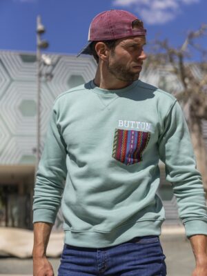 Urban Button SUDADERA HOMBRE BOLSILLO ÉTNICO S|M|L|XL|XXL|XXXL