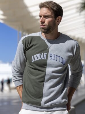 Urban Button SUDADERA HOMBRE PARTIDA VERTICAL S|M|L|XL|XXL|XXXL