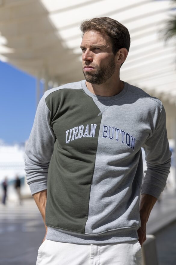 Urban Button SUDADERA HOMBRE PARTIDA VERTICAL S|M|L|XL|XXL|XXXL