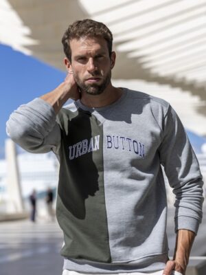 Urban Button SUDADERA HOMBRE PARTIDA VERTICAL S|M|L|XL|XXL|XXXL