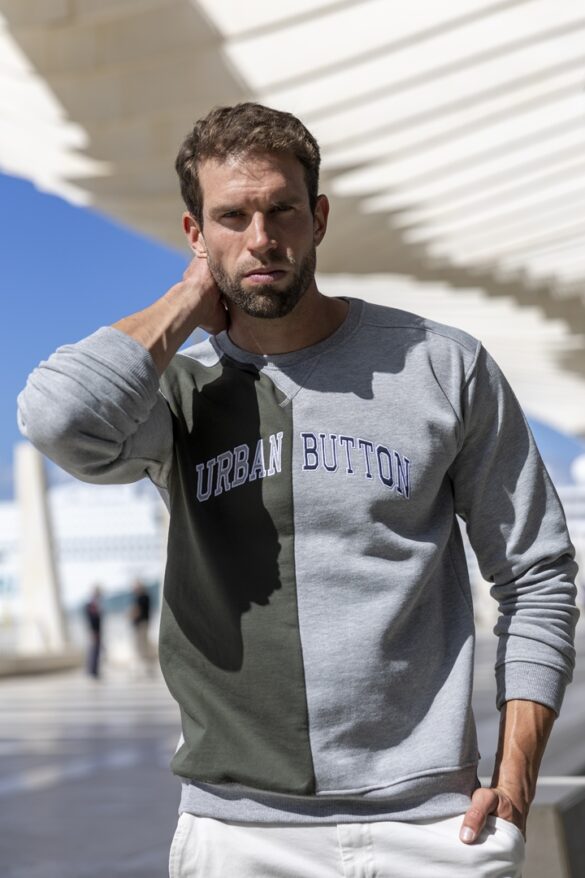 Urban Button SUDADERA HOMBRE PARTIDA VERTICAL S|M|L|XL|XXL|XXXL