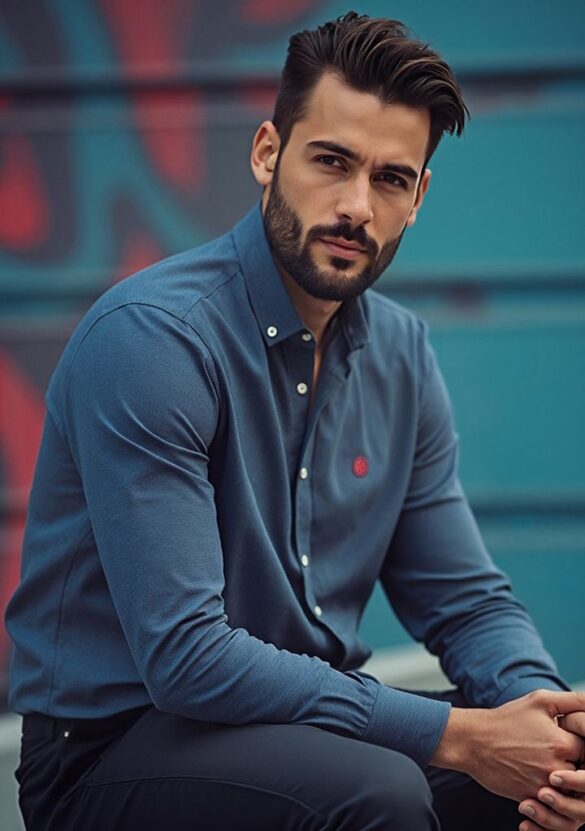 Urban Button Camisa Hombre Miami S|M|L|XL|XXL|XXXL