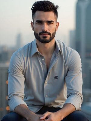 Urban Button Camisa Hombre Pekín S|M|L|XL|XXL|XXXL
