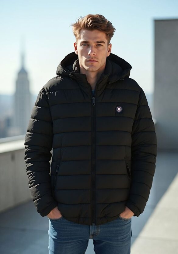 Urban Button Chaqueta Acolchada Essential Con Gorro Desmontable S|M|L|XL|XXL|XXXL