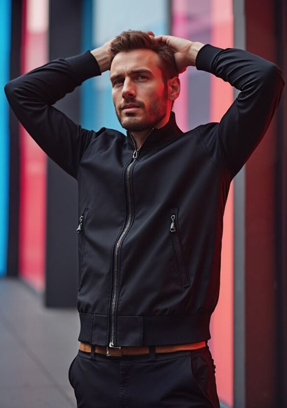 Urban Button Chaqueta Bomber Clásica S|M|L|XL|XXL|XXXL