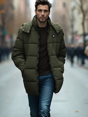 Urban Button Chaqueta Parkacity Larga Con Gorro Desmontable S|M|L|XL|XXL|XXXL