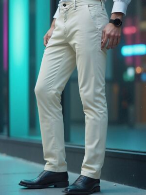 Urban Button Pantalón Chino Hombre Marfil 38|40|42|44|46|48|50|52