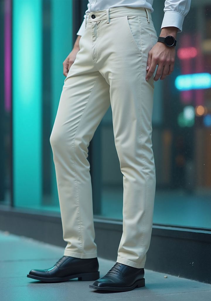 Urban Button Pantalón Chino Hombre Marfil 38|40|42|44|46|48|50|52