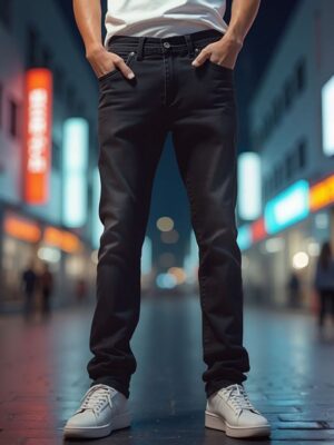 Urban Button Pantalón Vaquero Negro 38|40|42|44|46|48|50|52