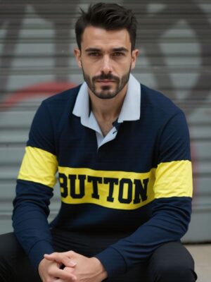 Urban Button Polo Varsity Navy S|M|L|XL|XXL|XXXL