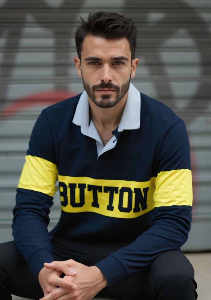 Urban Button Polo Varsity Navy S|M|L|XL|XXL|XXXL