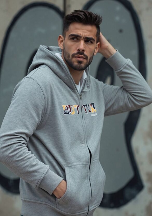Urban Button Sudadera Hombre Atlas S|M|L|XL|XXL|XXXL