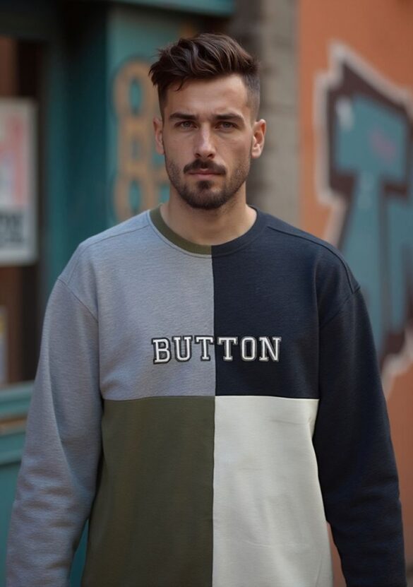 Urban Button Sudadera Hombre Elbrus S|M|L|XL|XXL|XXXL