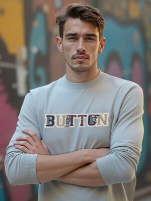 Urban Button Sudadera Hombre Vesubio S|M|L|XL|XXL|XXXL