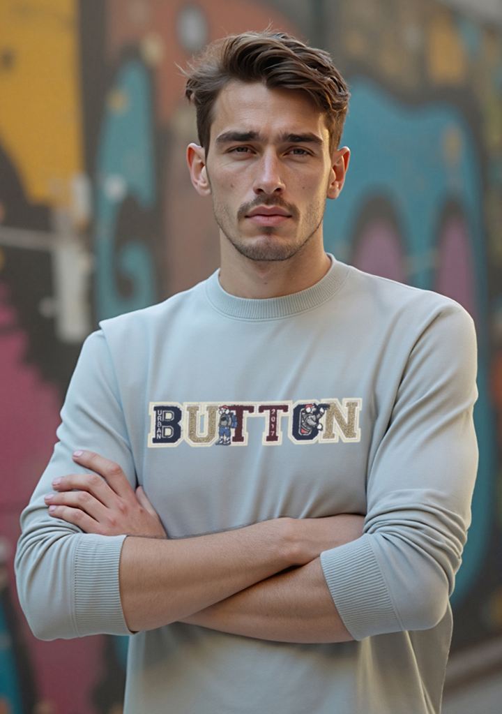 Urban Button Sudadera Hombre Vesubio S|M|L|XL|XXL|XXXL