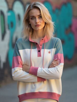 Urban Button Sudadera Mujer Ida S|M|L|XL|XXL|XXXL