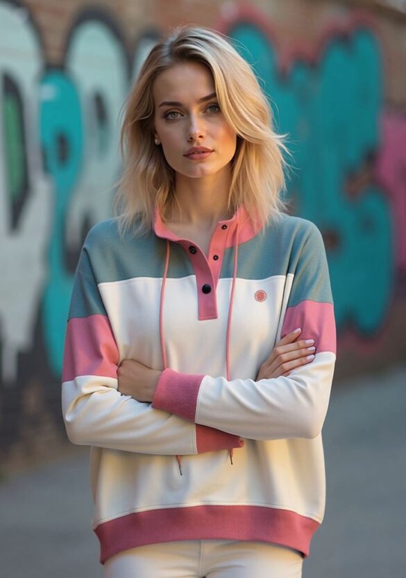 Urban Button Sudadera Mujer Ida S|M|L|XL|XXL|XXXL