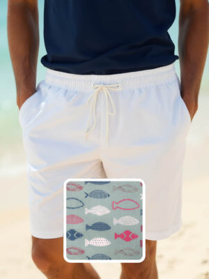 Bañador De Hombre Estampado Peces