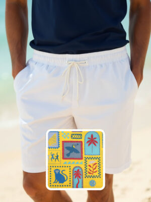 Bañador De Hombre Estampado Monos