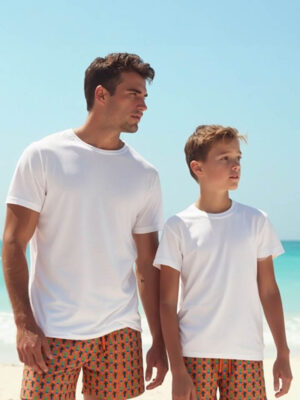 Bañador De Hombre Y Niño Estampado Cactus