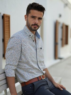 Urban Button Camisa De Hombre Ravello S|M|L|XL|XXL|XXXL
