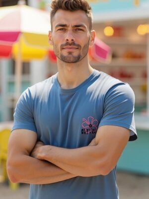 Urban Button Camiseta De Manga Corta Hombre Arezzo S|M|L|XL|XXL|XXXL