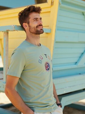 Urban Button Camiseta De Manga Corta Hombre Ferrara S|M|L|XL|XXL|XXXL