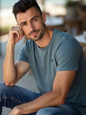 Urban Button Camiseta De Manga Corta Hombre Positano S|M|L|XL|XXL|XXXL