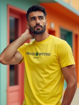 Urban Button Camiseta De Manga Corta Hombre Salerno S|M|L|XL|XXL|XXXL