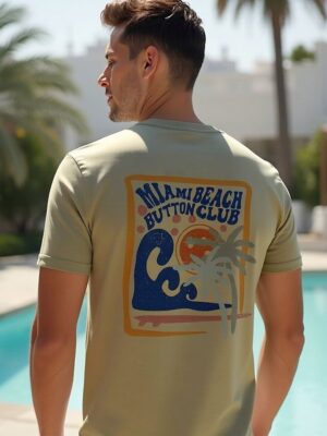 Urban Button Camiseta De Manga Corta Hombre Trieste S|M|L|XL|XXL|XXXL