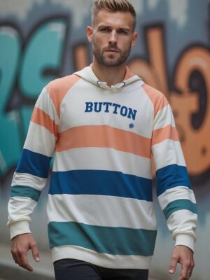 Urban Button Sudadera De Hombre Brescia S|M|L|XL|XXL|XXXL