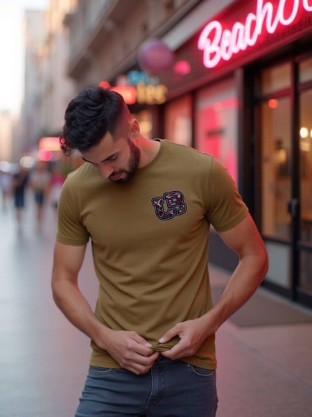 Urban Button Camiseta De Manga Corta Hombre Modena S|M|L|XL|XXL|XXXL