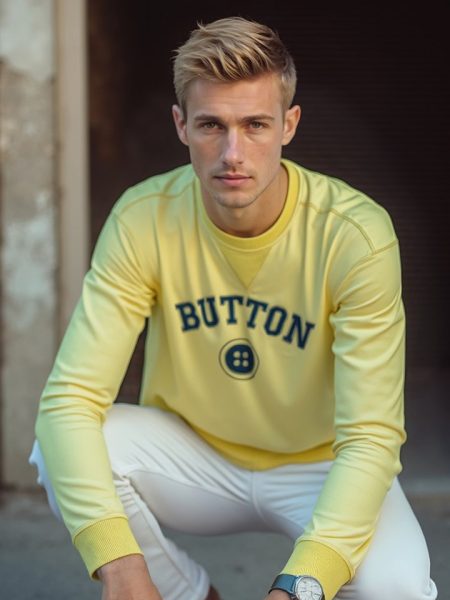 Urban Button Sudadera De Hombre Siracusa S|M|L|XL|XXL|XXXL