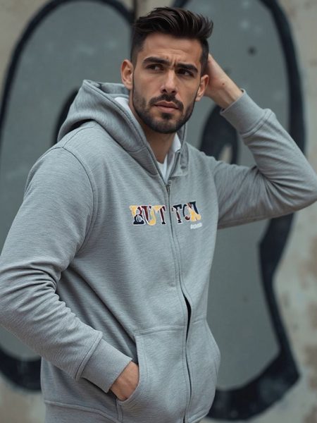 Urban Button Sudadera Hombre Atlas S|M|L|XL|XXL|XXXL
