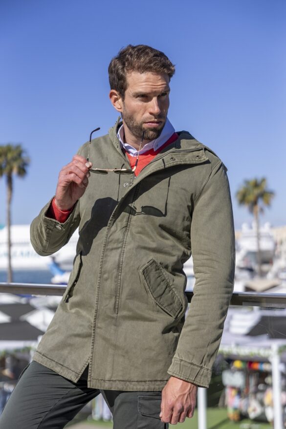 Urban Button CHAQUETA DE HOMBRE LAVADA CON CODERAS S|M|L|XL